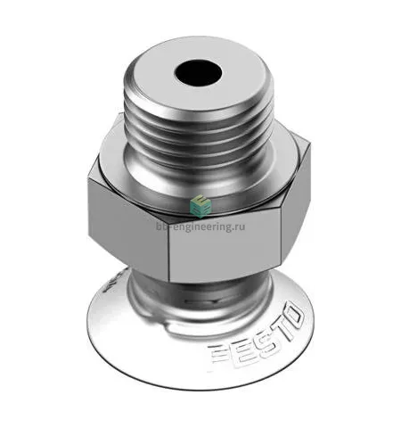 VAS-15-1/8-NBR 36142 FESTO - Присоска вакуумная круглая плоская, 15 мм, резина NBR, G1/8, изображение 1