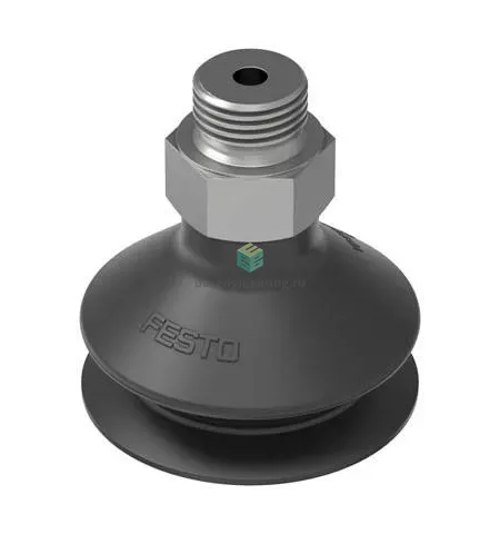 VASB-40-1/4-NBR 35413 FESTO - Присоска вакуумная круглая сильфон 1.5 гофра, 40 мм, резина NBR, G1/4, изображение 1