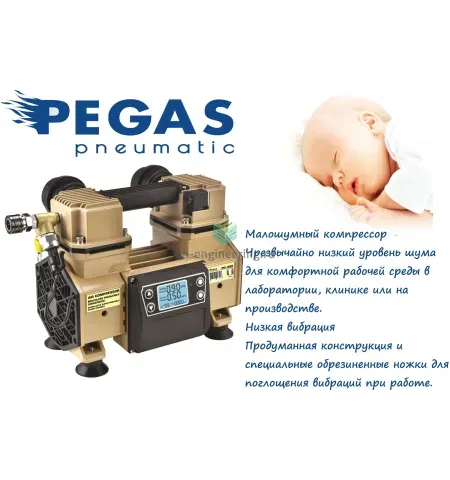 PG-990 6715 PEGAS - Бесшумный компрессор, изображение 2