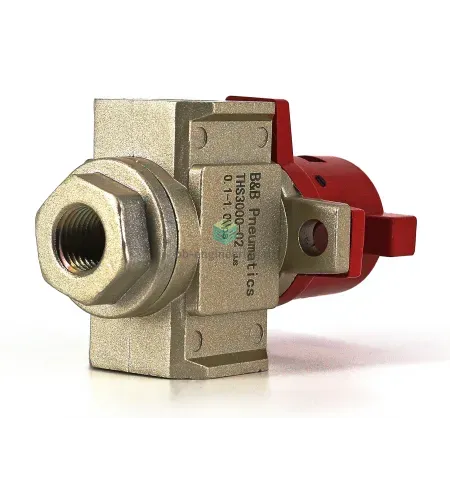 THS3000-02 B&B PNEUMATICS - Отсечной клапан ручной, G1/4, 3/2 бист., изображение 2