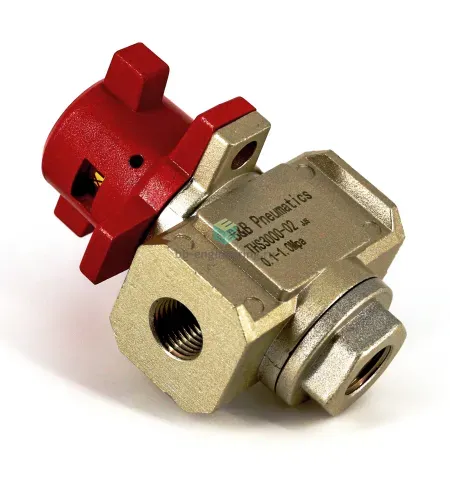 THS3000-02 B&B PNEUMATICS - Отсечной клапан ручной, G1/4, 3/2 бист., изображение 4