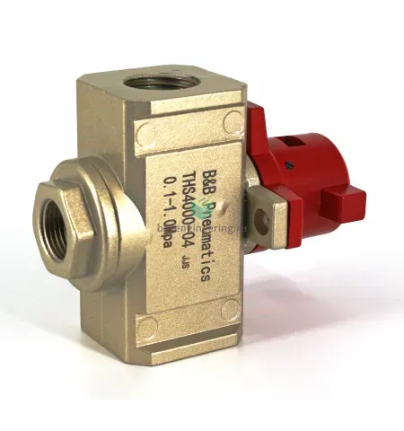 THS4000-04 B&B PNEUMATICS - Отсечной клапан ручной, G1/2, 3/2 бист., изображение 2