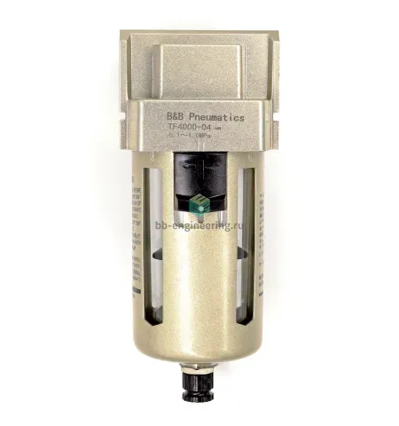 TF4000-04 B&B PNEUMATICS - Фильтр, G1/2, 40 мкм, ручной конд.-отвод, изображение 1