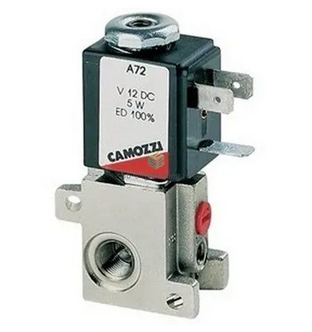 AA31-0C2 CAMOZZI - Распределитель прямого действия электр. упр., 3/2 НЗ, G1/8-M5, без катуш., изображение 2