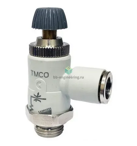 TMCO 974-1/4-6 CAMOZZI - Дроссель без обратного клапана, G1/4-6 мм, изображение 1