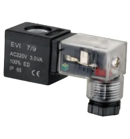 XHD-V1-E9 EMC - Катушка электромагнитная с разъёмом 48 V DC, 17 мм, Ø8 мм, DIN C MICRO 9.4 мм, изображение 1
