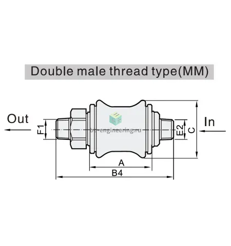 YHS-06MM EMC - Отсечной клапан ручной, G1/8, 3/2 бист., изображение 2