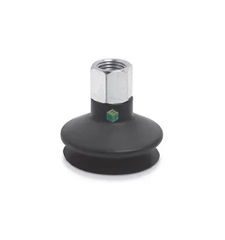 VTCL-200N CAMOZZI - Присоска вакуумная круглая сильфон 1.5 гофра, 20 мм, резина NBR, без держателя, изображение 1