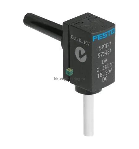 SPTE-P10R-S6-V-2.5K 571485 FESTO - Датчик давления 0÷10 бар, 0-10 В, 6 мм (втулка), с каб. 3-пров. 2.5 м, изображение 1