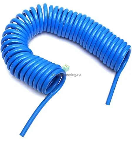 SPA12EHF8X10X7.5 MEBRA - Трубка спиральная полиамидная 10 мм, 7.5 м, синяя, изображение 1