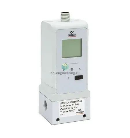 PRE104-DD5I2E-00 CAMOZZI - Пропорциональный регулятор давления, 0÷10 бар, G1/4, 0-10 В, дисплей, изображение 1