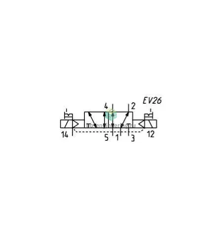 EN531-E11-W53 CAMOZZI - Распределитель электр. упр., 5/2 бист., G1/8, 24 VDC, изображение 2