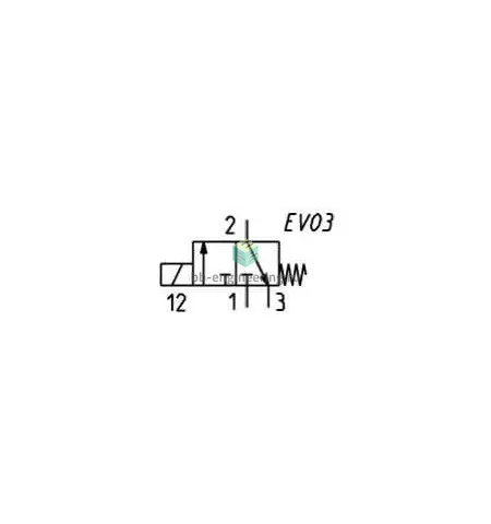PN000-301-P57 CAMOZZI - Распределитель прямого действия электр. упр., 3/2 НЗ, 205 VDC, изображение 2