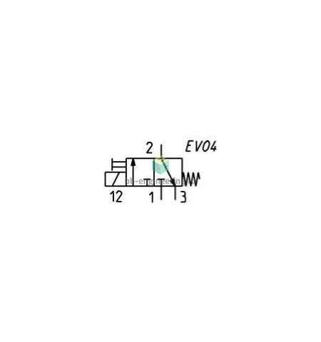 K000-303-K22 CAMOZZI - Распределитель прямого действия электр. упр., 3/2 НЗ, 12 VDC, изображение 2