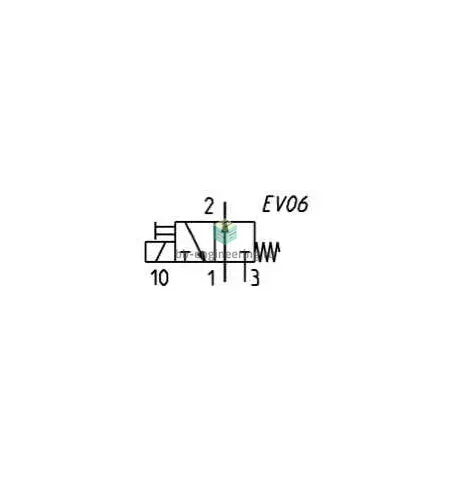 K000-403-K12 CAMOZZI - Распределитель прямого действия электр. упр., 3/2 НО, 12 VDC, изображение 2